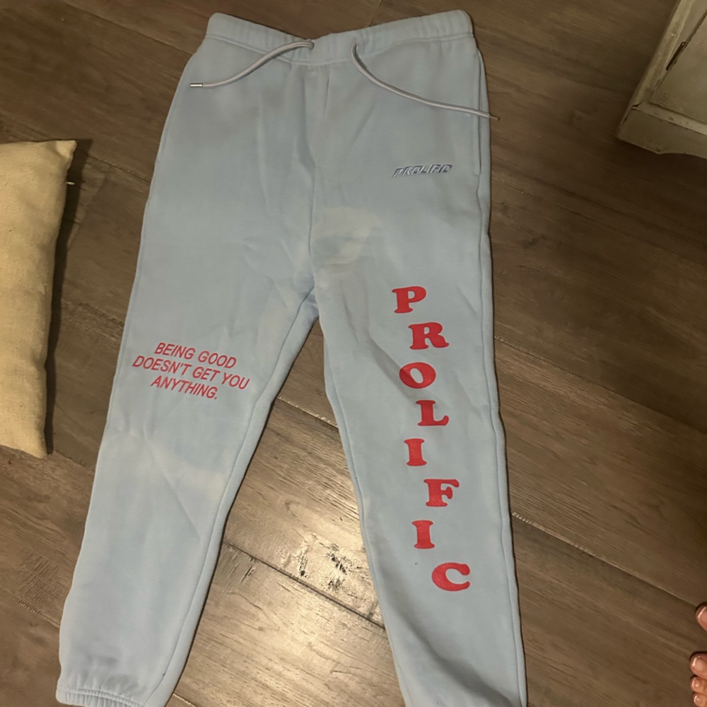 Prolific blue jogger sweatpants